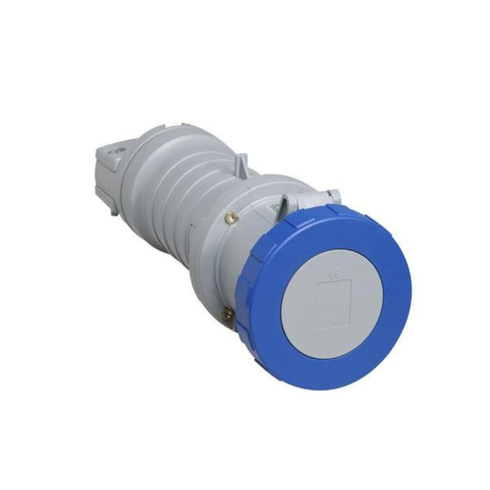 ABB, Tough & Safe IP67 Blue Cable Mount 2P+E Industrial Power Socket, Rated At 64A, 230 V-2CMA166874R1000