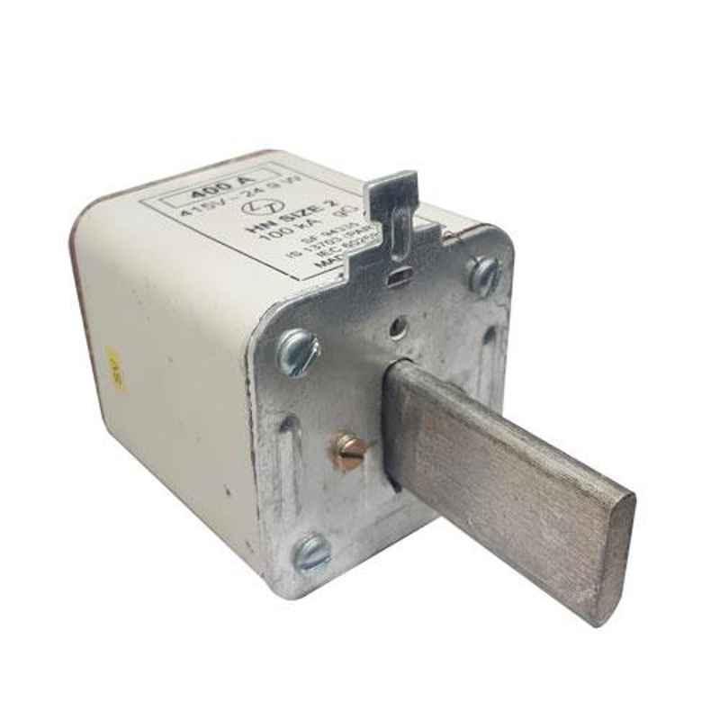 L&T 400A HN Type DIN HRC Fuse, SF94335, Size: 2 (Pack of 3)