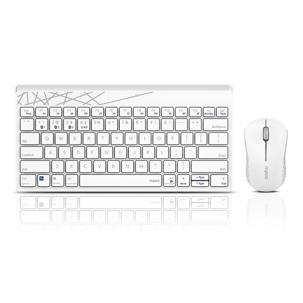 Rapoo -  8000m - Multi-mode Wireless Keyboard & Mouse Combo
